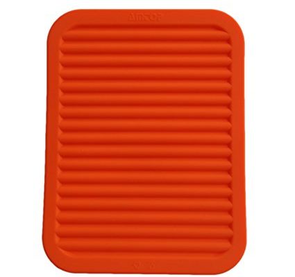 9″ x 12″ Silicone Pot Holder, Heat insulated pad, Trivet Mat, Silicone Drying Mat, Draining Board, Baking Gadget Kitchen Table Mat – Waterproof, Non-Slip, Tableware Pad Coasters (Set of 2, Orange) Review