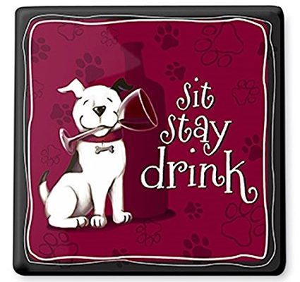 Epic 75-271″ Sit. Stay. Drink! Theme Square Ceramic Trivet Hot Plate Review