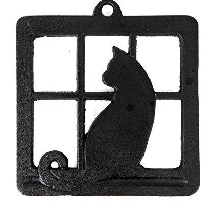 Home-X Cast Iron Trivet, Square Trivet with Single Cat in Window Review