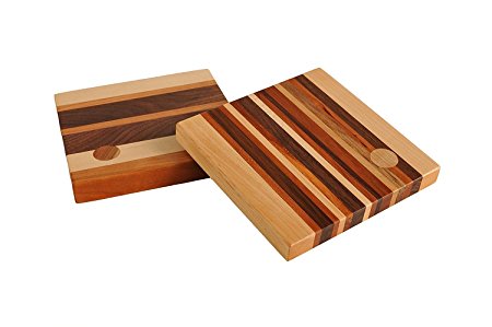 Trivet and Cheese Board Set, American Hardwoods (Square) Review