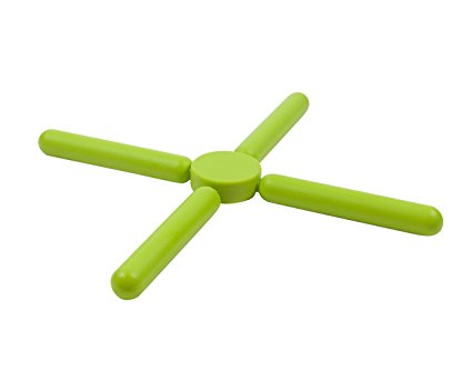 Zing Folding Trivet, Silicone, Green, 2-pack Review