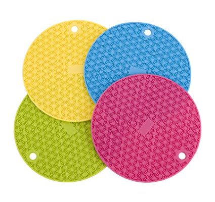 MIU France Round Silicone Trivets, Set of 4 Review